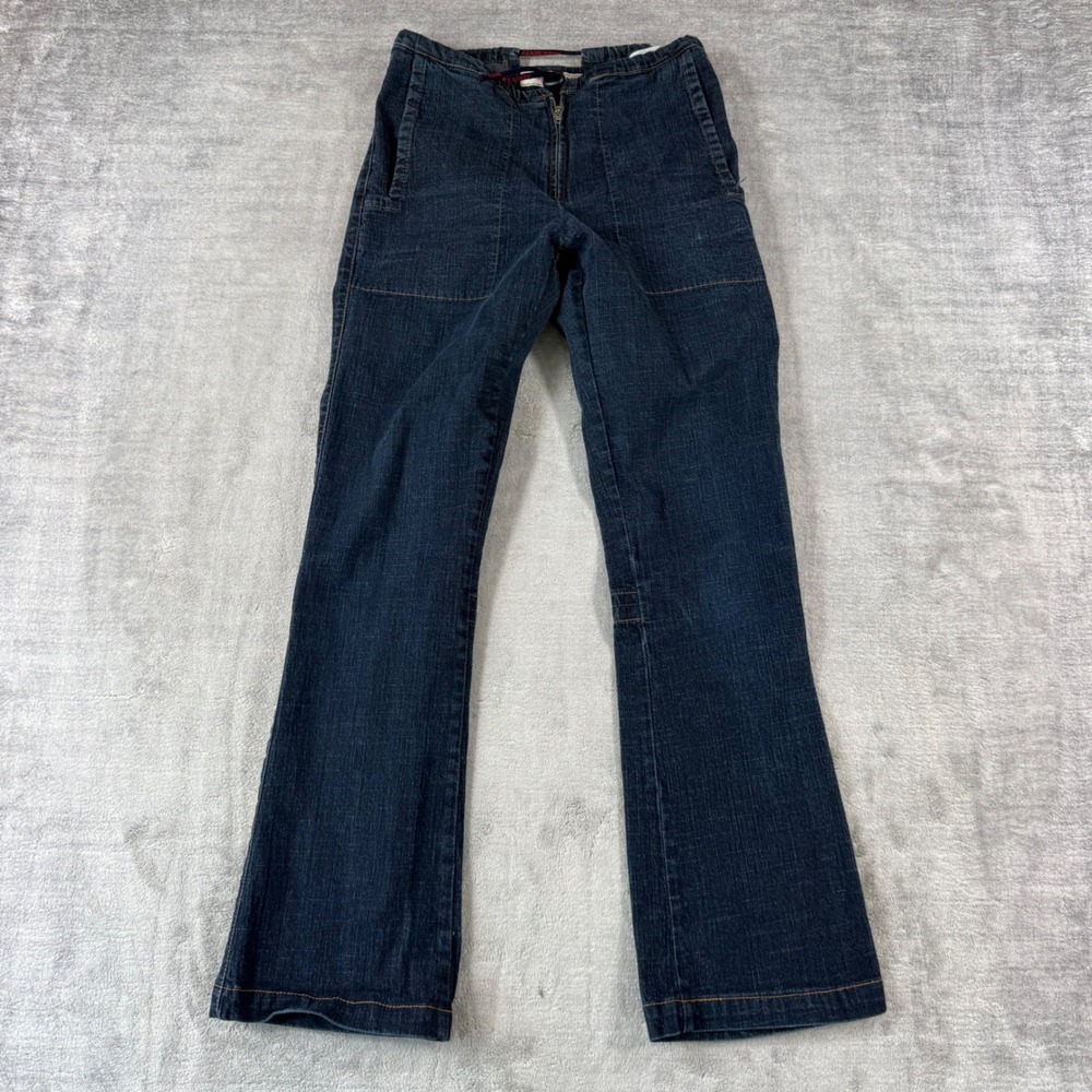 Miss Sixty Jeans Women 29 Dark Blue Flare Low Rise Y2K Italian Denim Streetwear